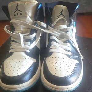 Jordan 7.5 kids Shoes - Black and White